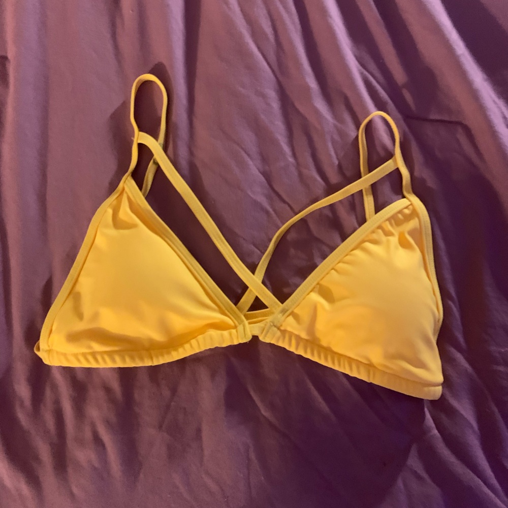 yellow bikini top